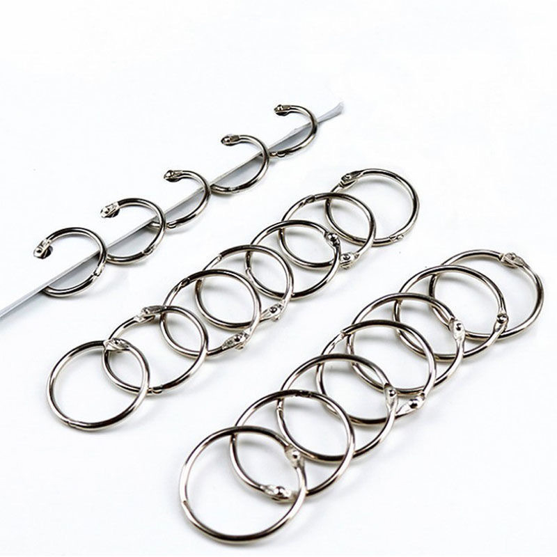 Home Office Image - 10pcs Loose Leaf Binder Rings Metal