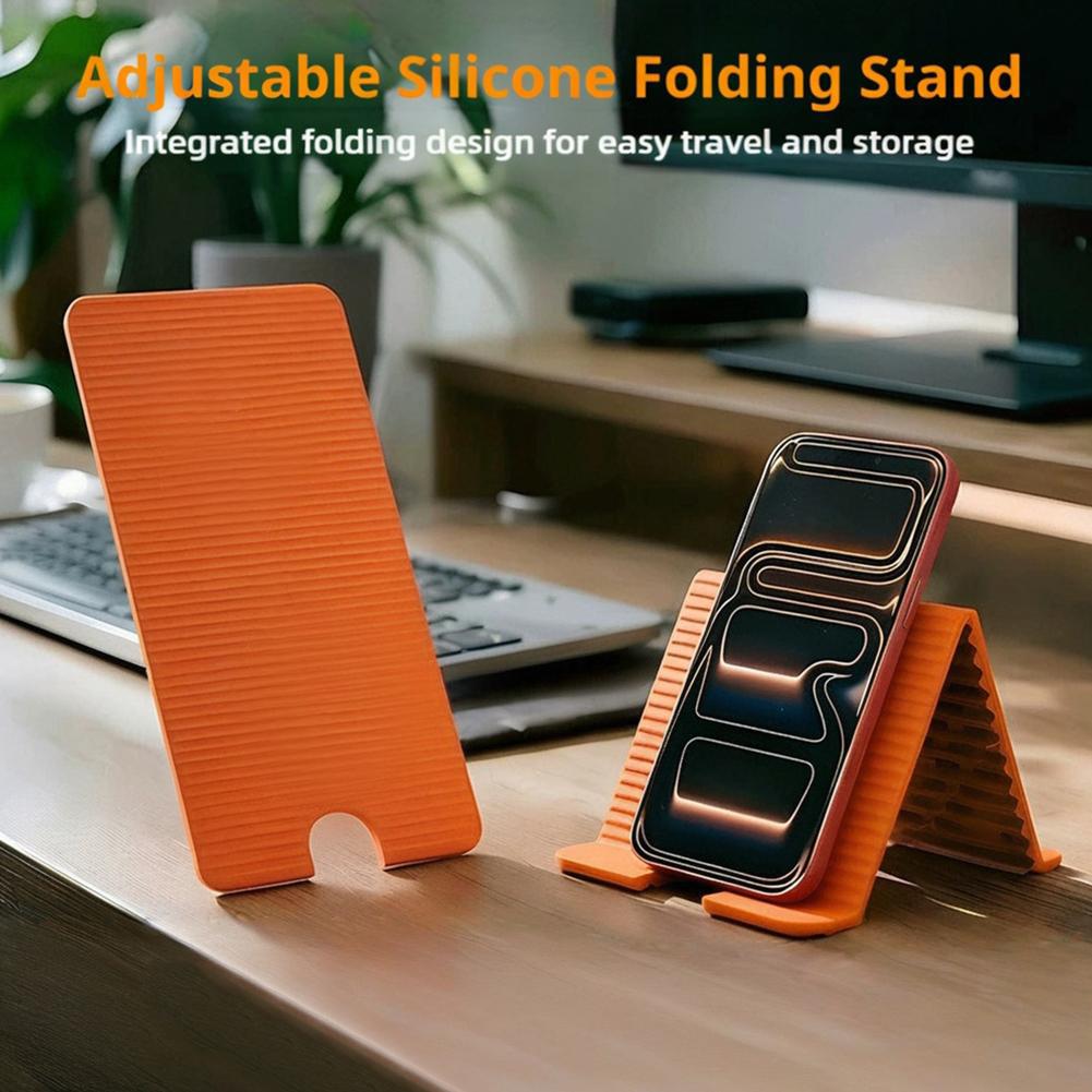 Laptop Stand Foldable - Flexible Foldable Silicone Phone Holder For