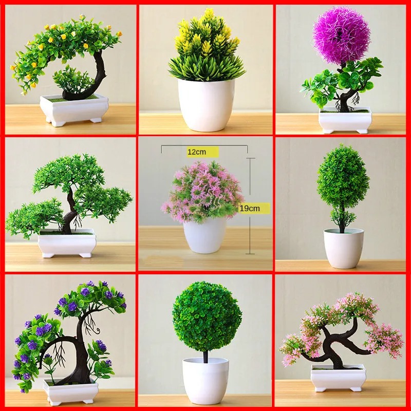 Home Office Simulator - Artificial Small Tree Potted Plant Fake