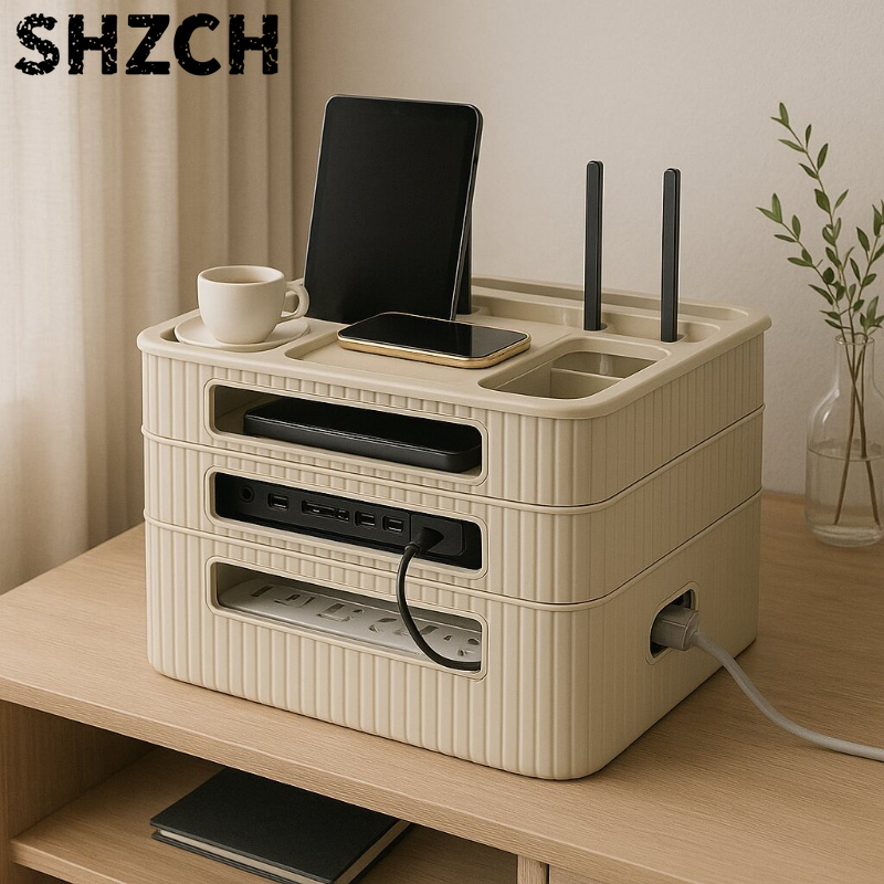 WiFi Router Storage Box TV Set - đánh giá và giá Home Office Box