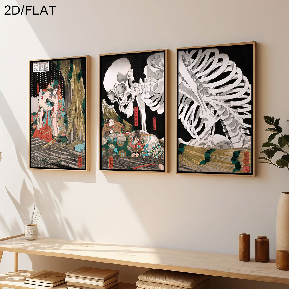 3pcs Retro Japanese Takiyasha  - đánh giá và giá Home Office Image