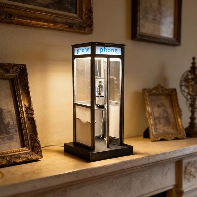 Tall Vintage Phonebooth Lamp R - đánh giá và giá Home Office British