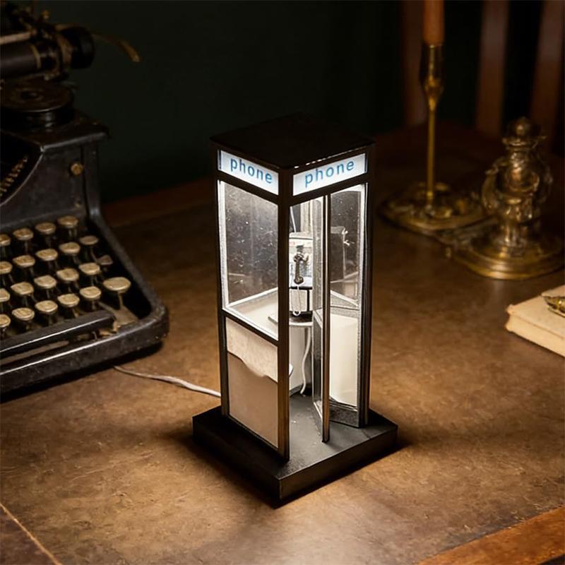 Tall Vintage Phonebooth Lamp R - đánh giá và giá Home Office British