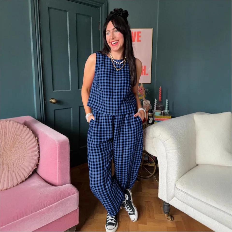 Fashion Printed Plaid Sleevele - đánh giá và giá Home Office 2024