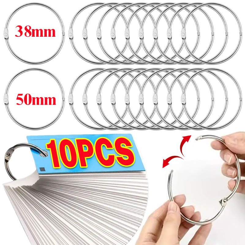 1-10PCS Metal Ring Binder Book - đánh giá và giá Home Office Image