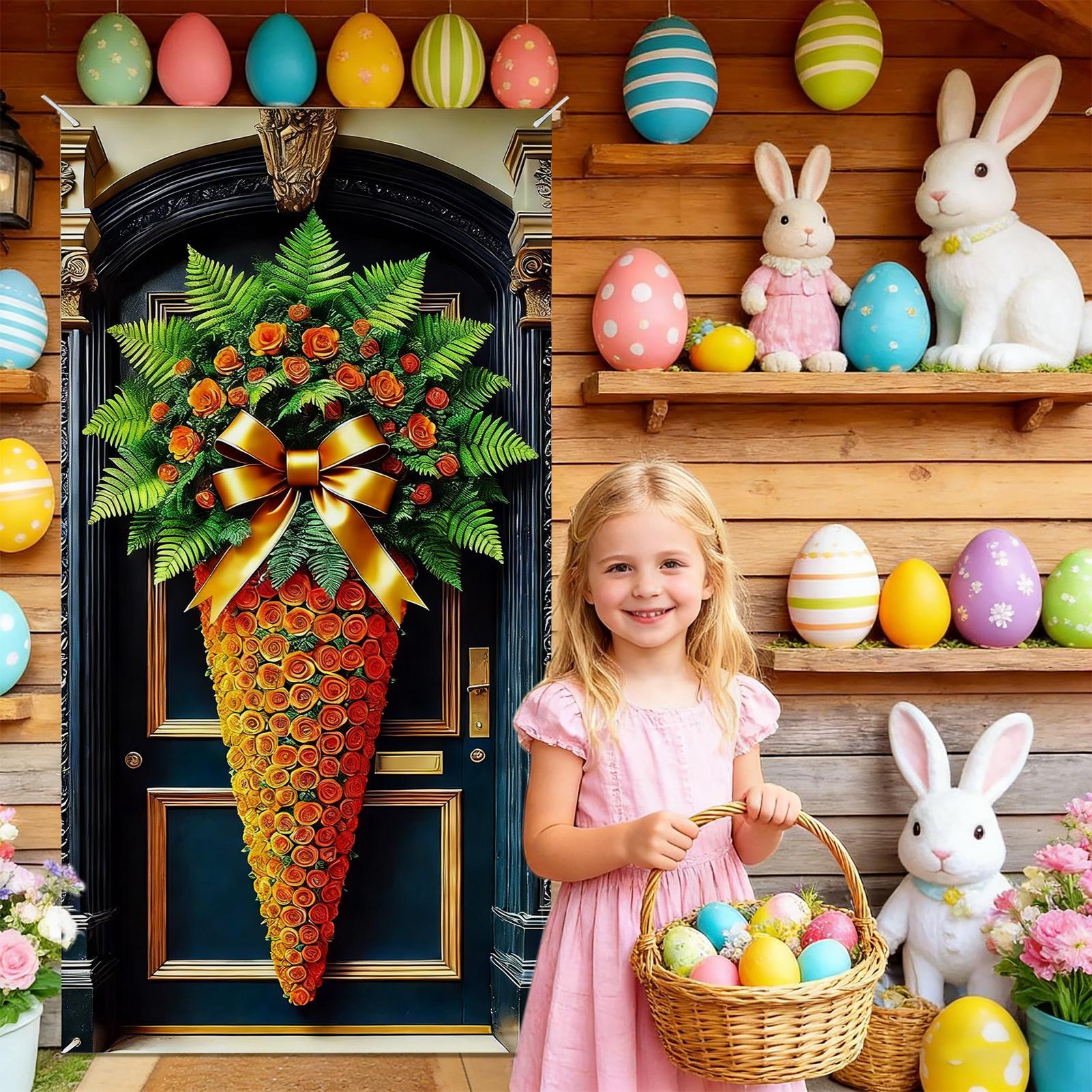 Easter Banners 35x70 Inch Cute - đánh giá và giá Home Office Backdrop