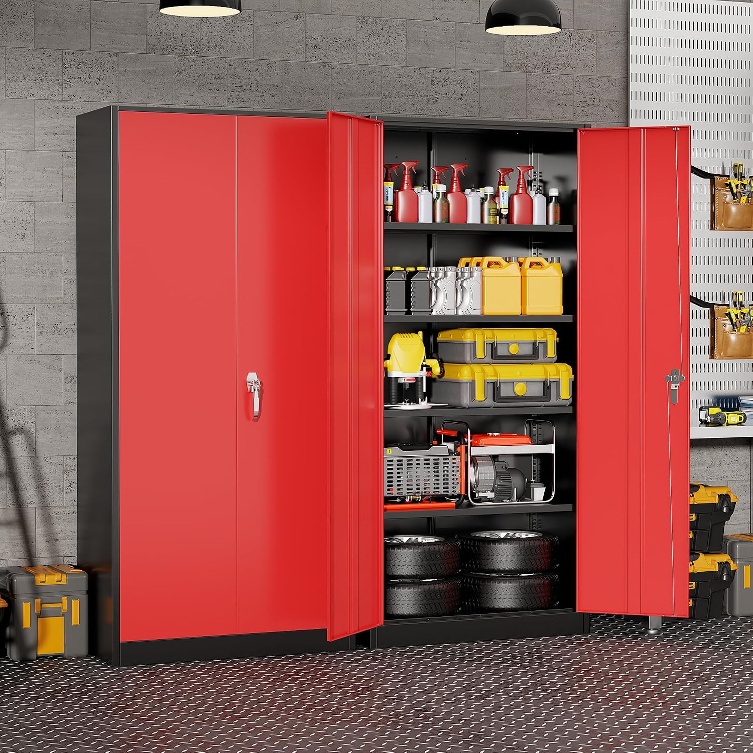 Heavy Duty Metal Garage Storag - đánh giá và giá Home Office Organization