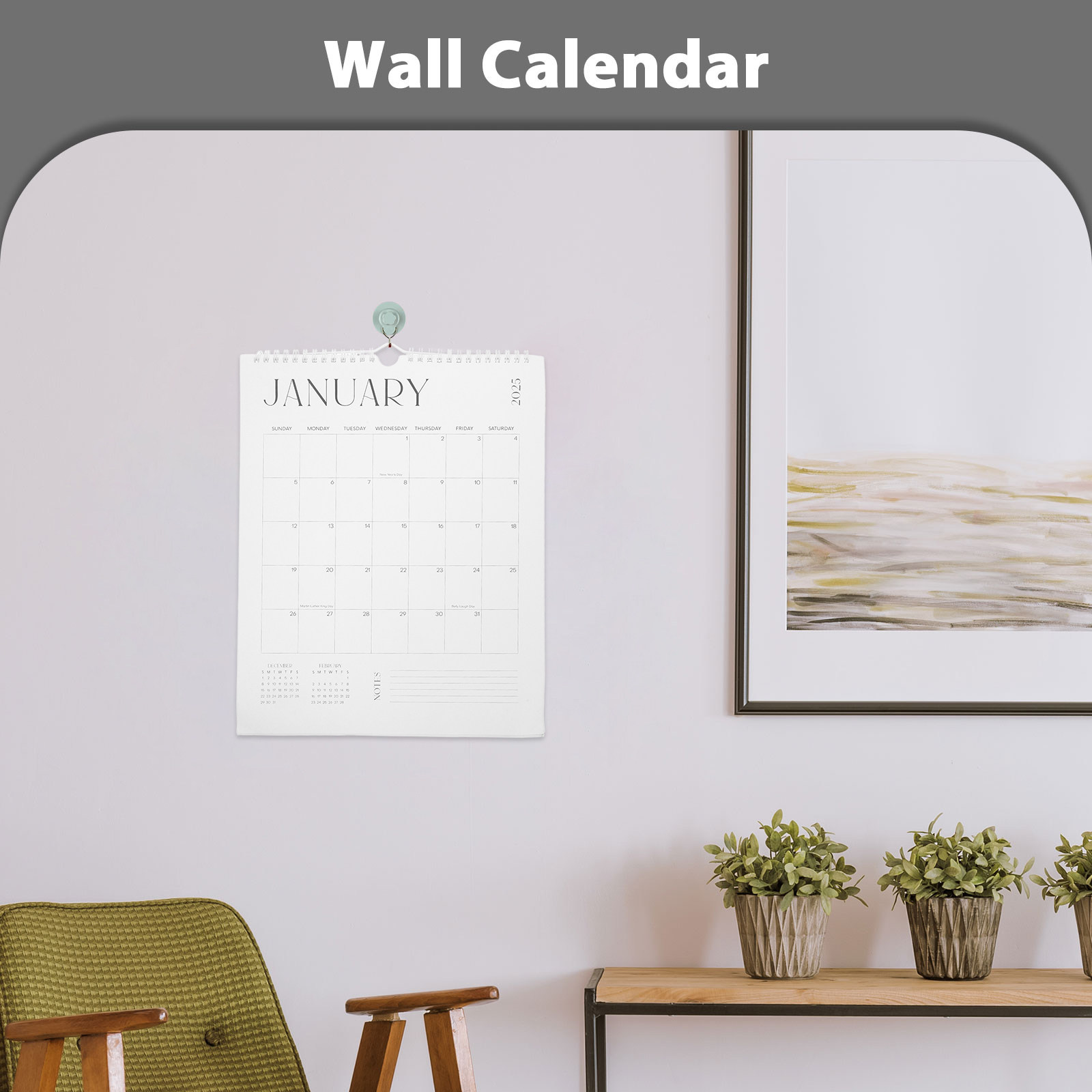 18-Month Hanging Wall Calendar - đánh giá và giá English Home Office