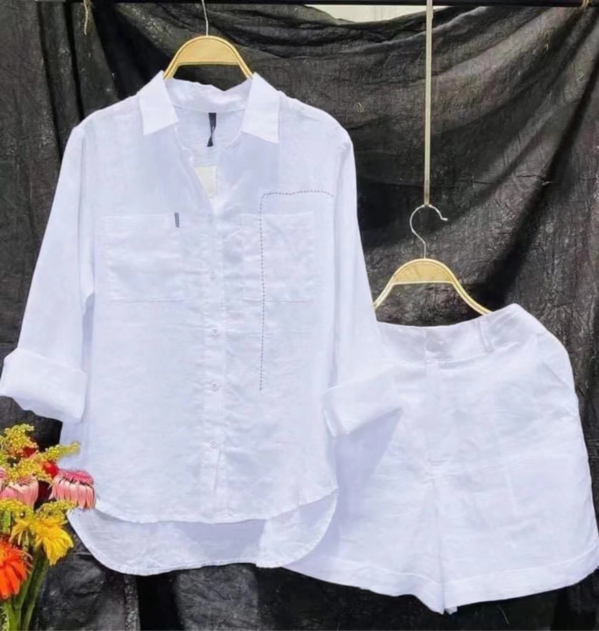 Fashion White Long Sleeve Shir - đánh giá và giá Home Office 2024