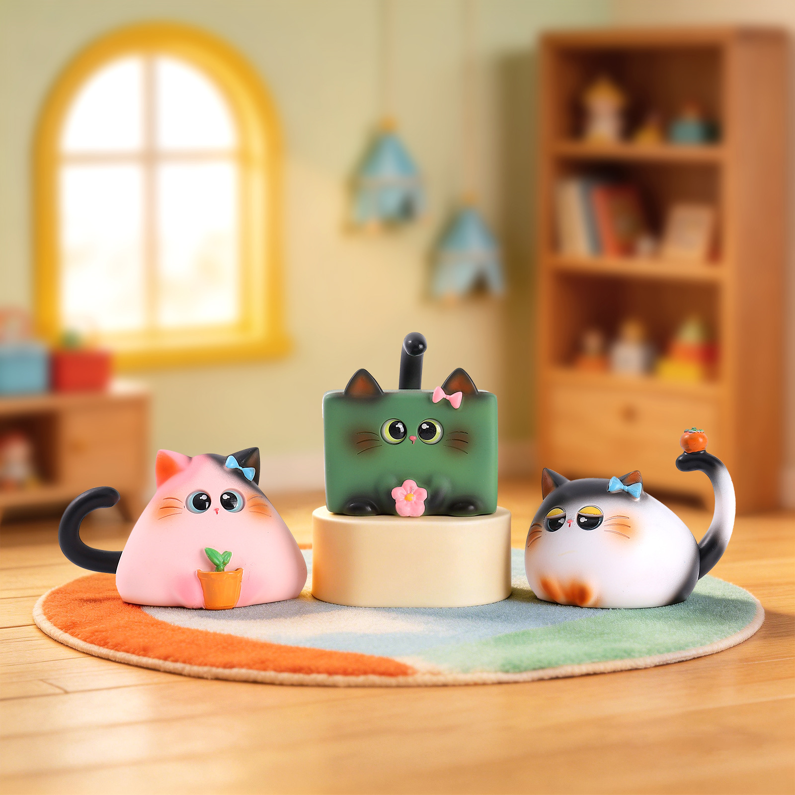 Blind Box Cat Figurine Resin C - đánh giá và giá Home Office Desk Ideas