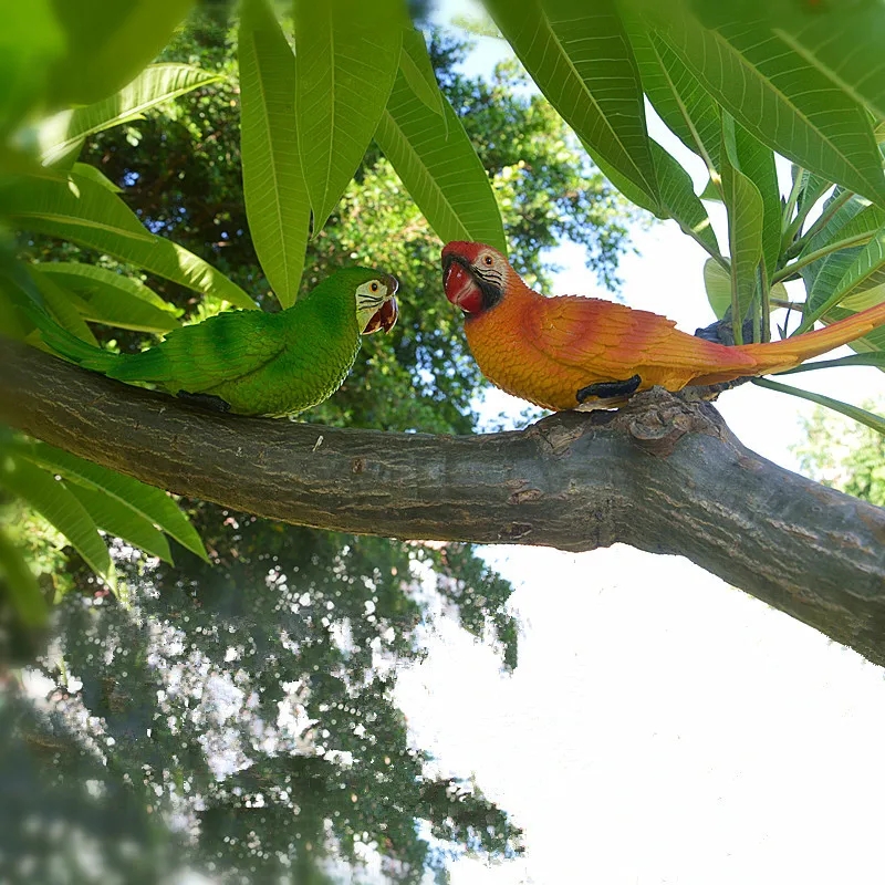 Simulation Resin Parrot Statue - đánh giá và giá Home Office Simulator