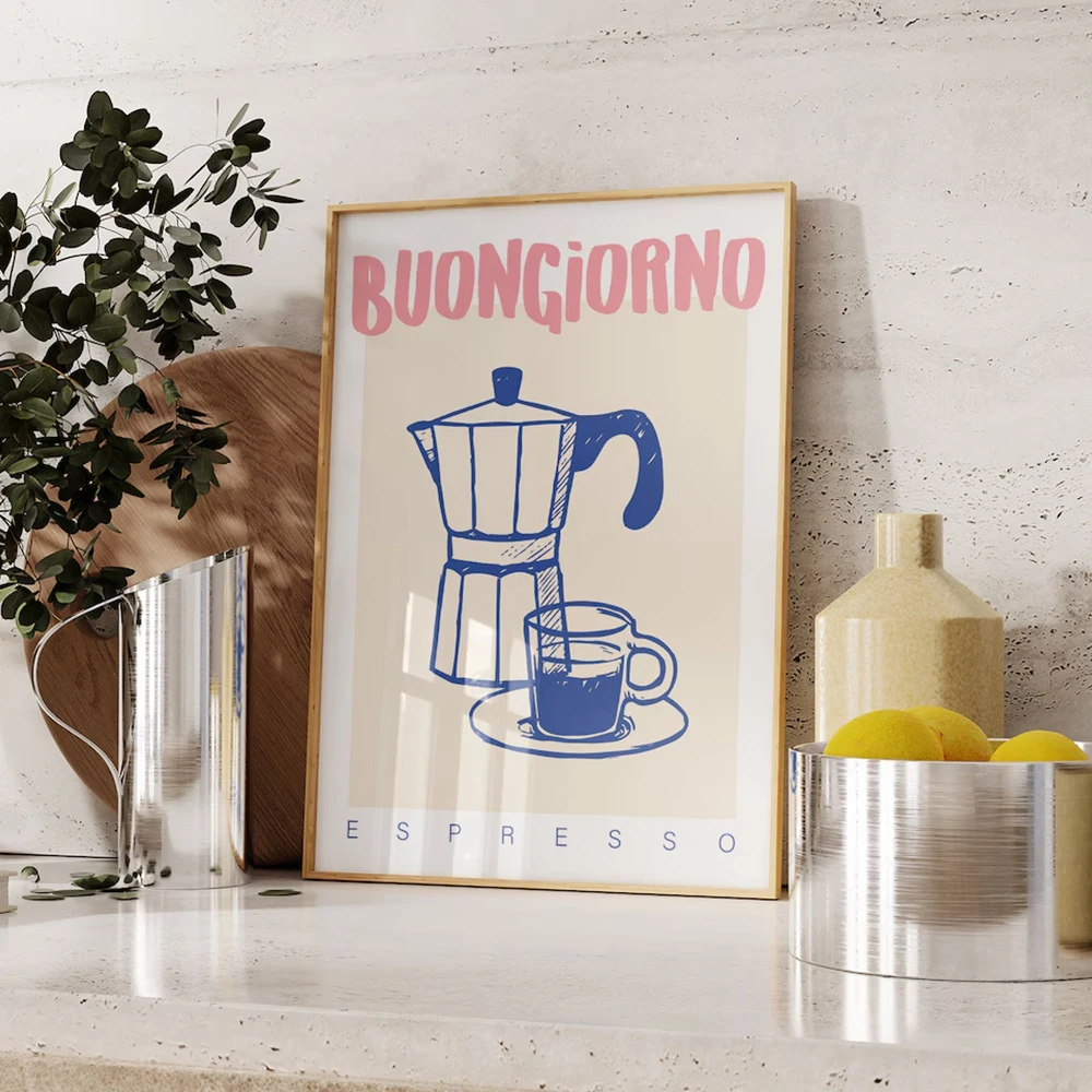 Modern Coffee Espresso Wall Ar - đánh giá và giá Home Office Image