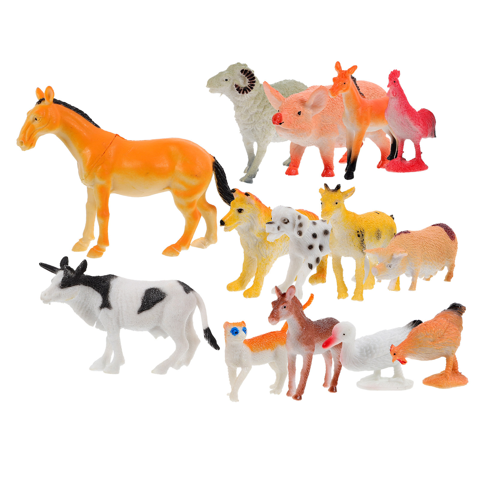 14Pcs Mini Farm Animal Models  - đánh giá và giá Home Office Simulator