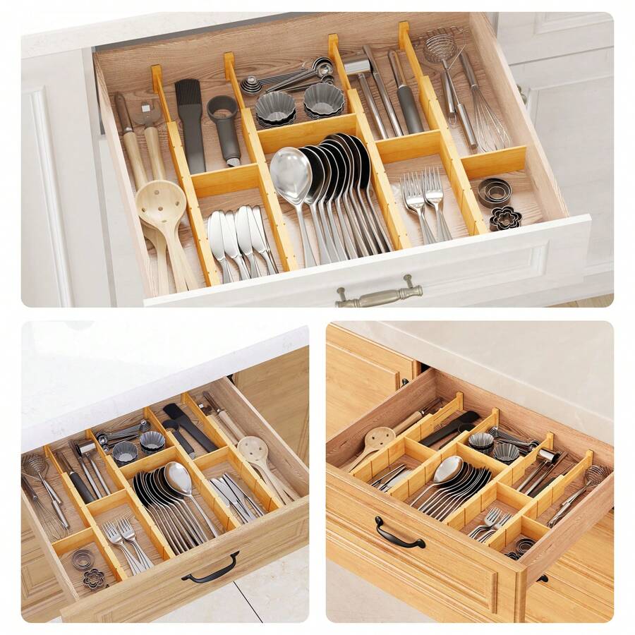 Bamboo Drawer Separators With  - đánh giá và giá Home Office Organization