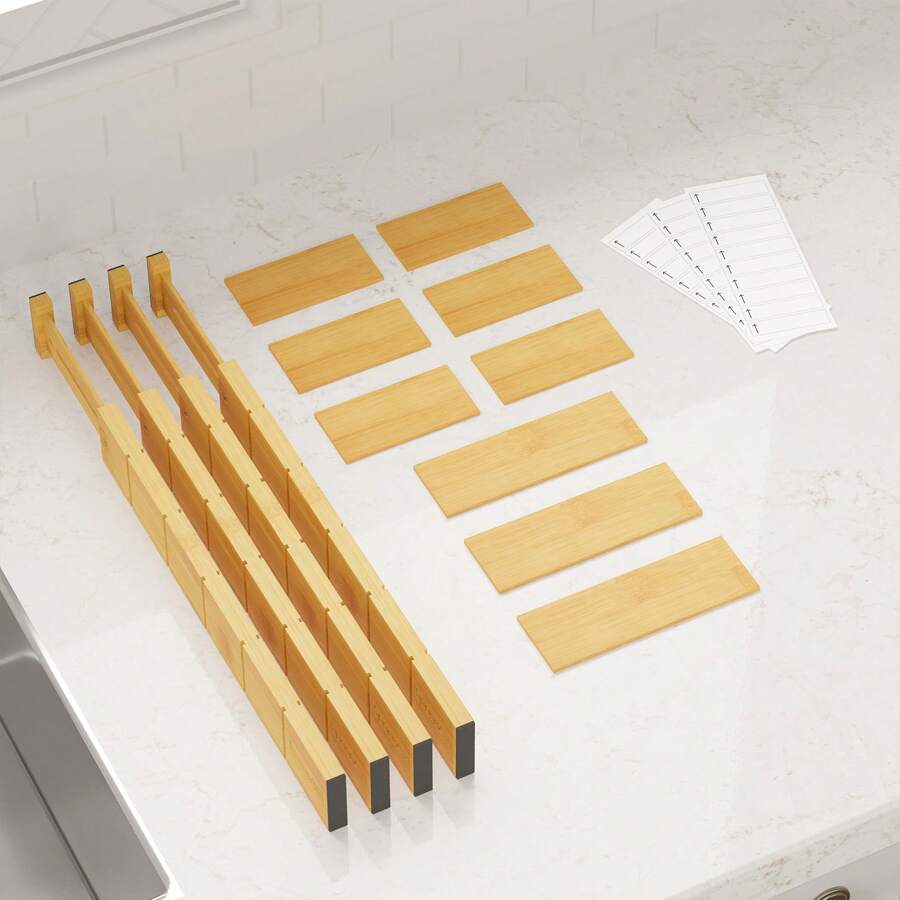 Bamboo Drawer Separators With  - đánh giá và giá Home Office Organization