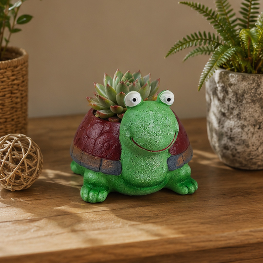 Cute Turtle Planter Resin Succ - đánh giá và giá Home Office Xp