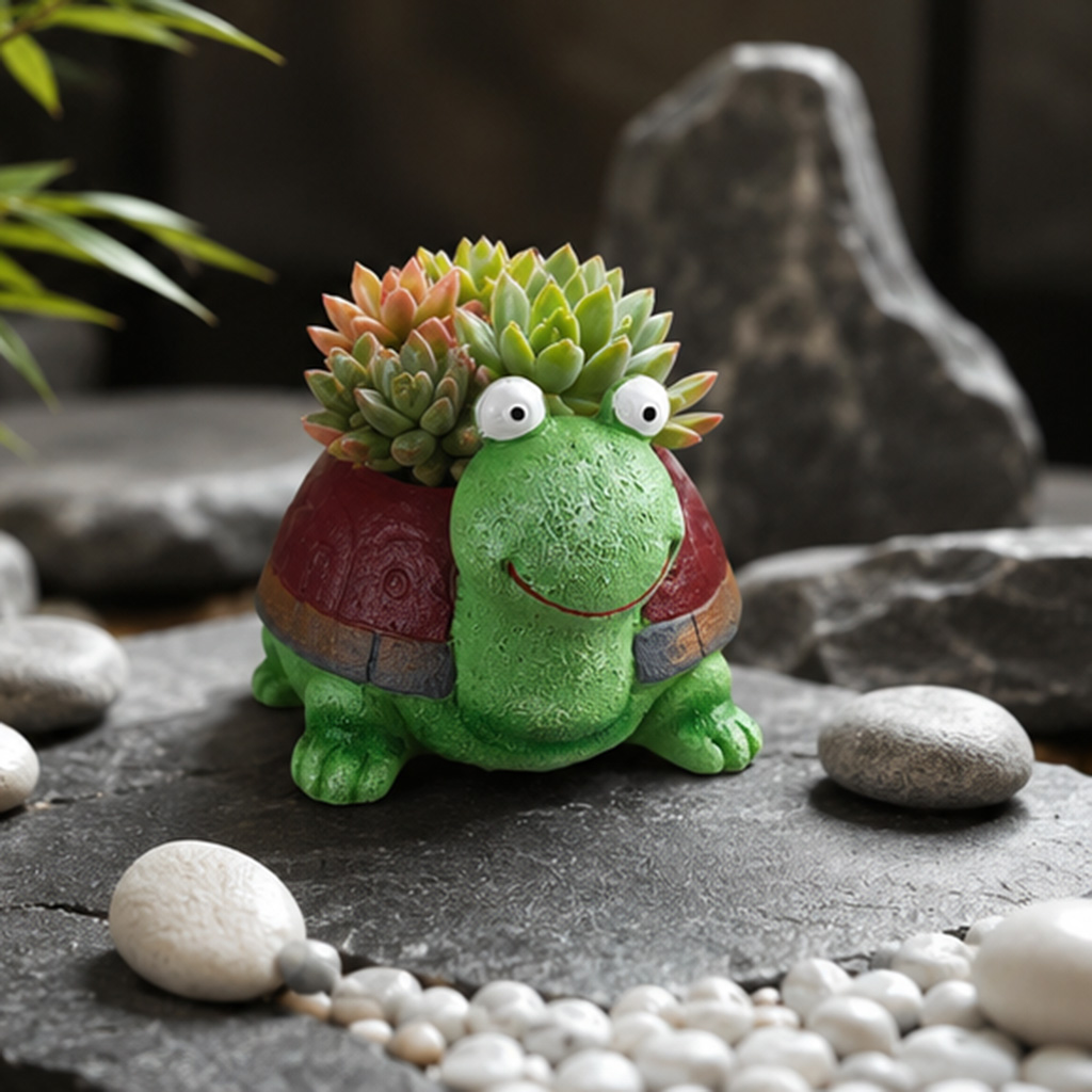 Cute Turtle Planter Resin Succ - đánh giá và giá Home Office Xp