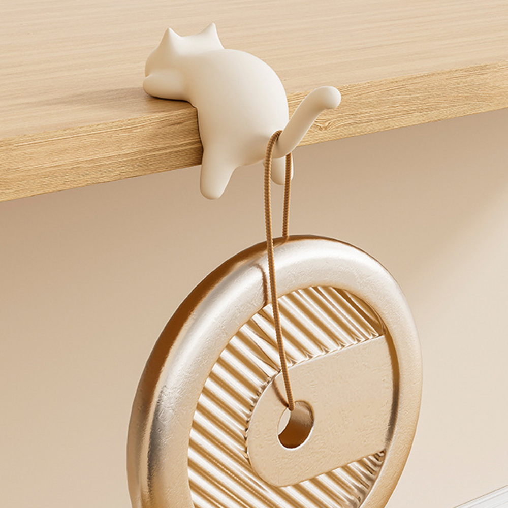 ​Cat Shaped No Trace Hooks, Da - đánh giá và giá Home Office Desk Ideas
