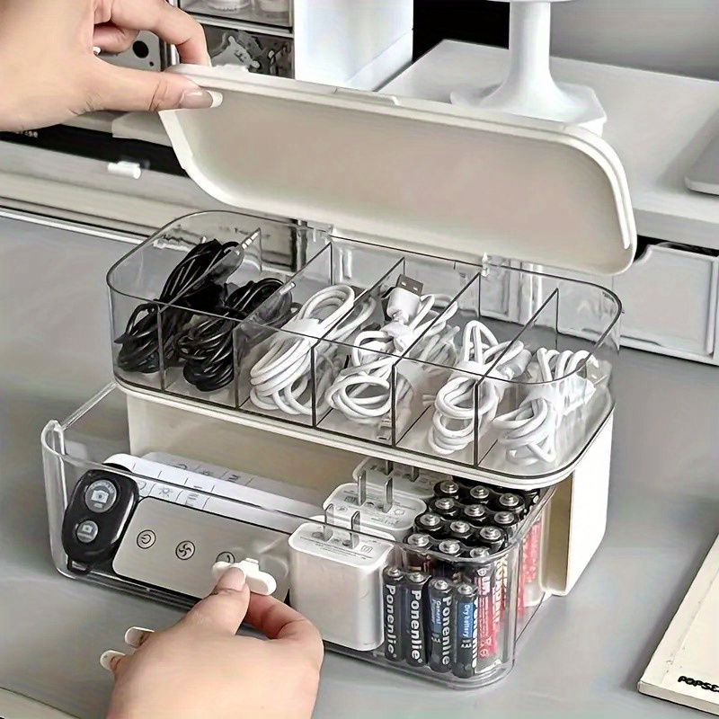 Double Layer Transparent Deskt - đánh giá và giá Home Office Organization