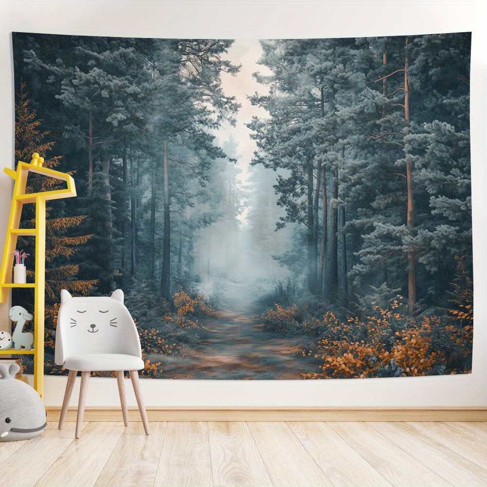 Misty Forest Path Digital prin - đánh giá và giá Home Office Backdrop