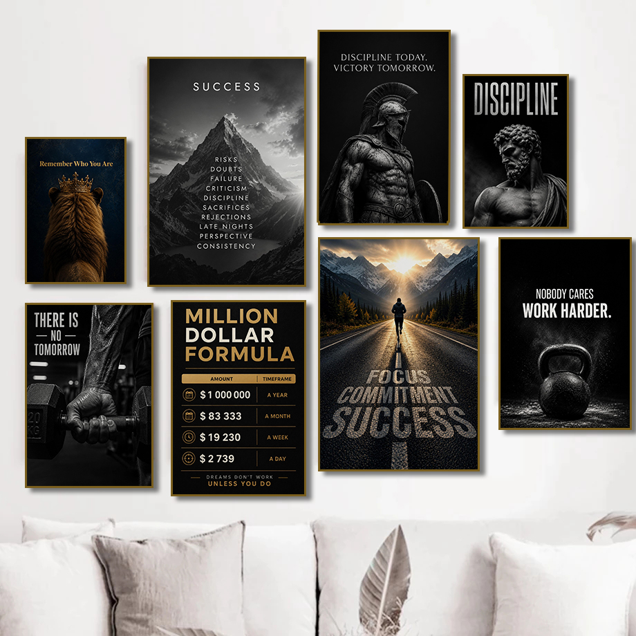 Modern Fitness Success Motivat - đánh giá và giá Home Office Room Inspiration
