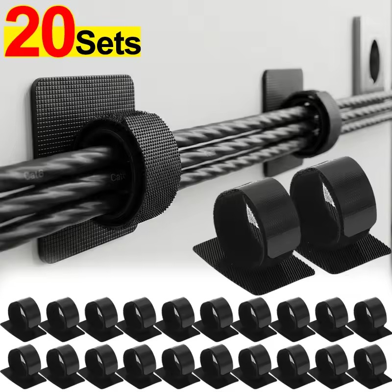 Adhesive Under Desk Cable Ties - đánh giá và giá Home Office Organization