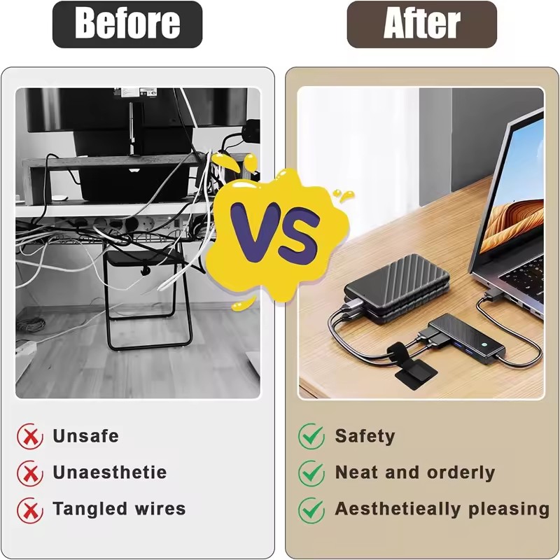 Adhesive Under Desk Cable Ties - đánh giá và giá Home Office Organization