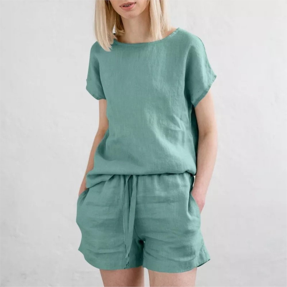 Casual Solid Color Short Sets  - đánh giá và giá Home Office 2024