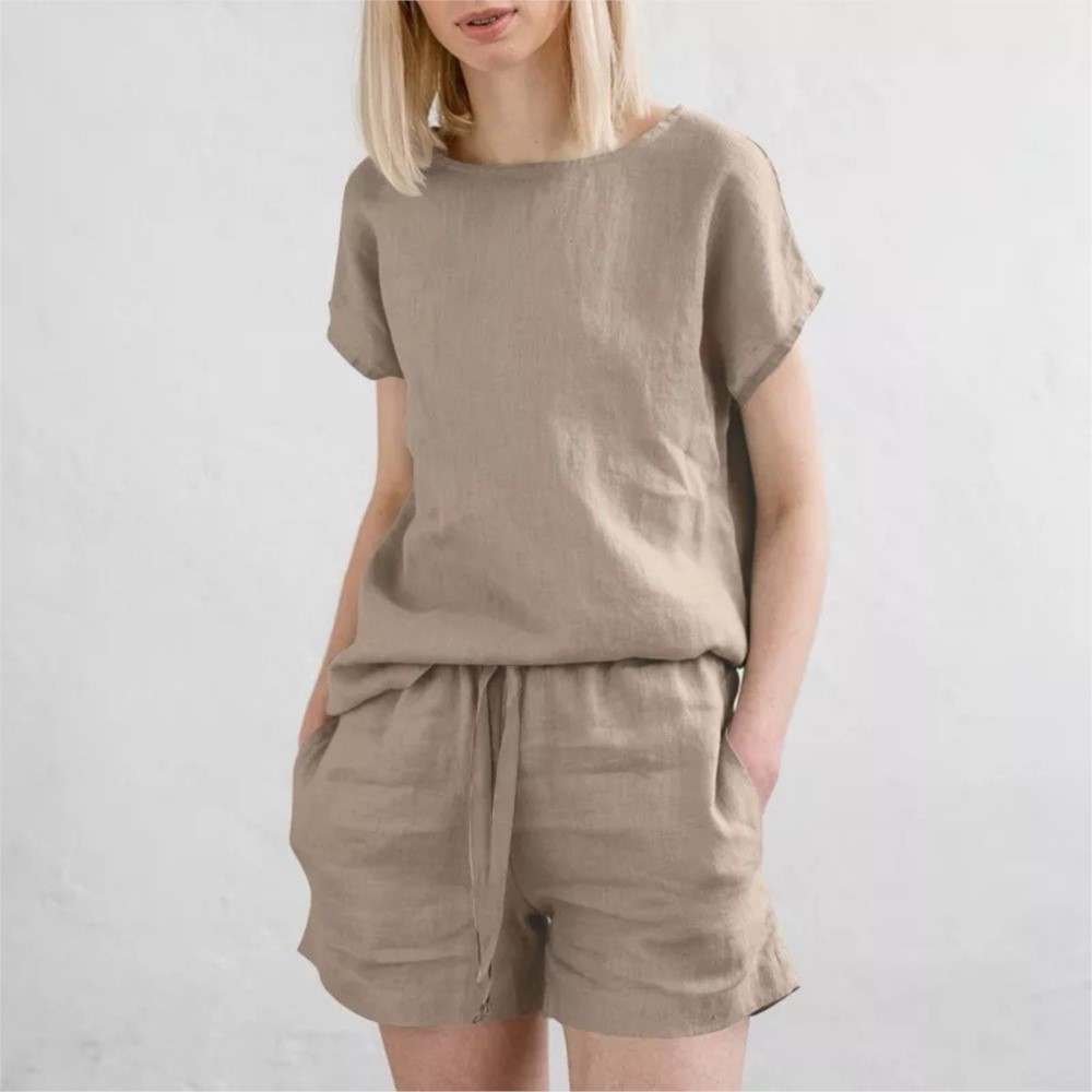 Casual Solid Color Short Sets  - đánh giá và giá Home Office 2024