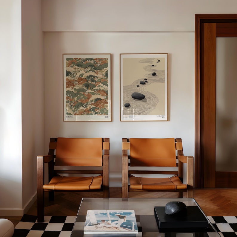 2pcs Japandi Zen Canvas Wall A - đánh giá và giá Home Office Image