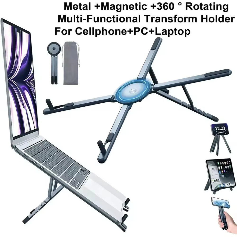 Portable Magnetic Phone Holder - đánh giá và giá Laptop Stand Foldable