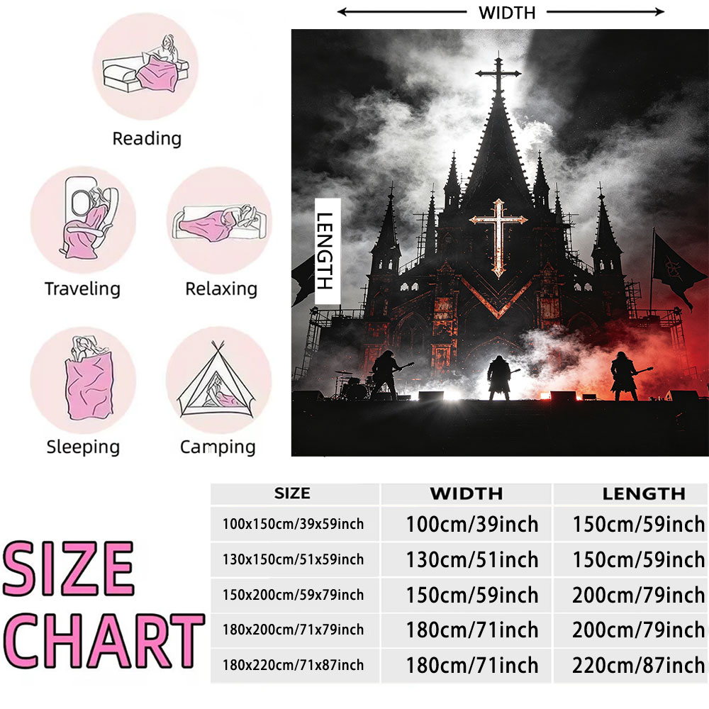 1Pc Gothic Church Rock Live Pr - đánh giá và giá Home Office Tim