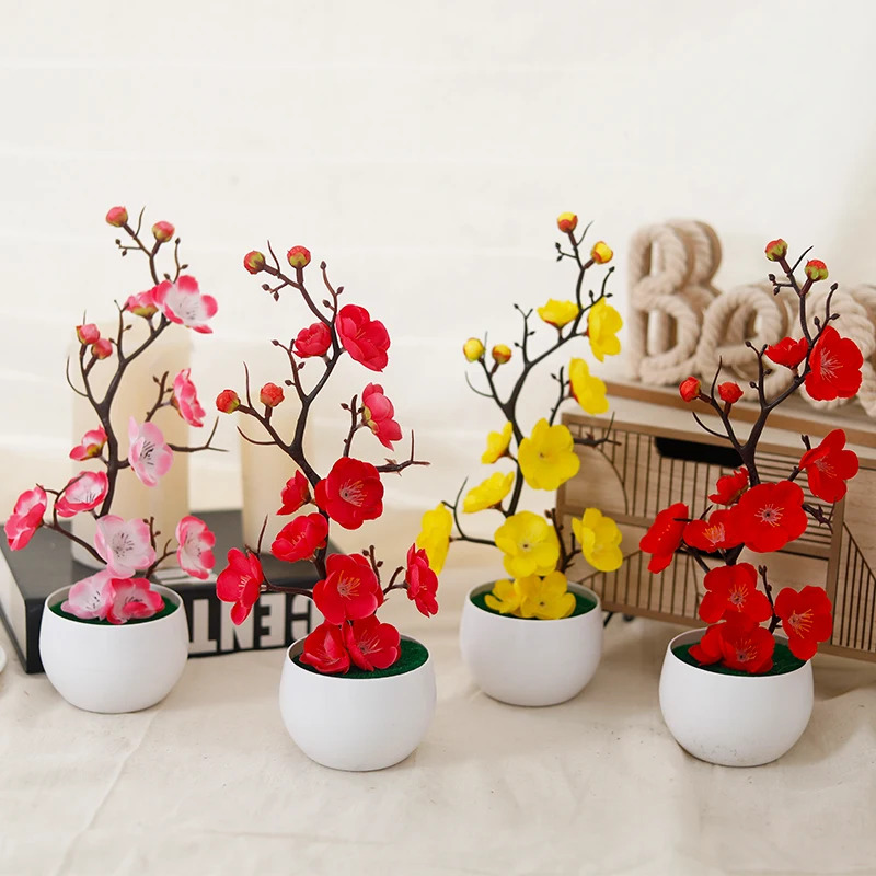 Simulation Plum Flower Pot Pla - đánh giá và giá Home Office Simulator