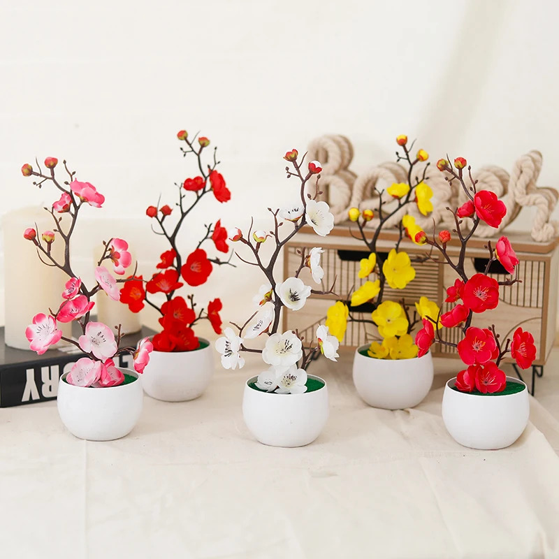 Simulation Plum Flower Pot Pla - đánh giá và giá Home Office Simulator