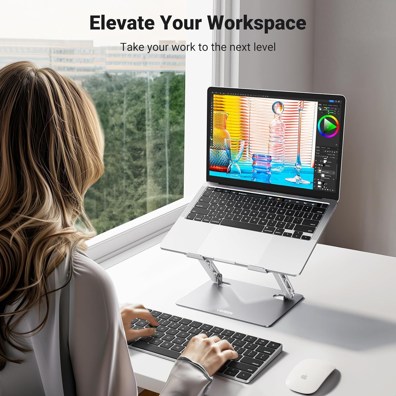 UGREEN Laptop Stand, Adjustabl - đánh giá và giá Laptop Stand Foldable