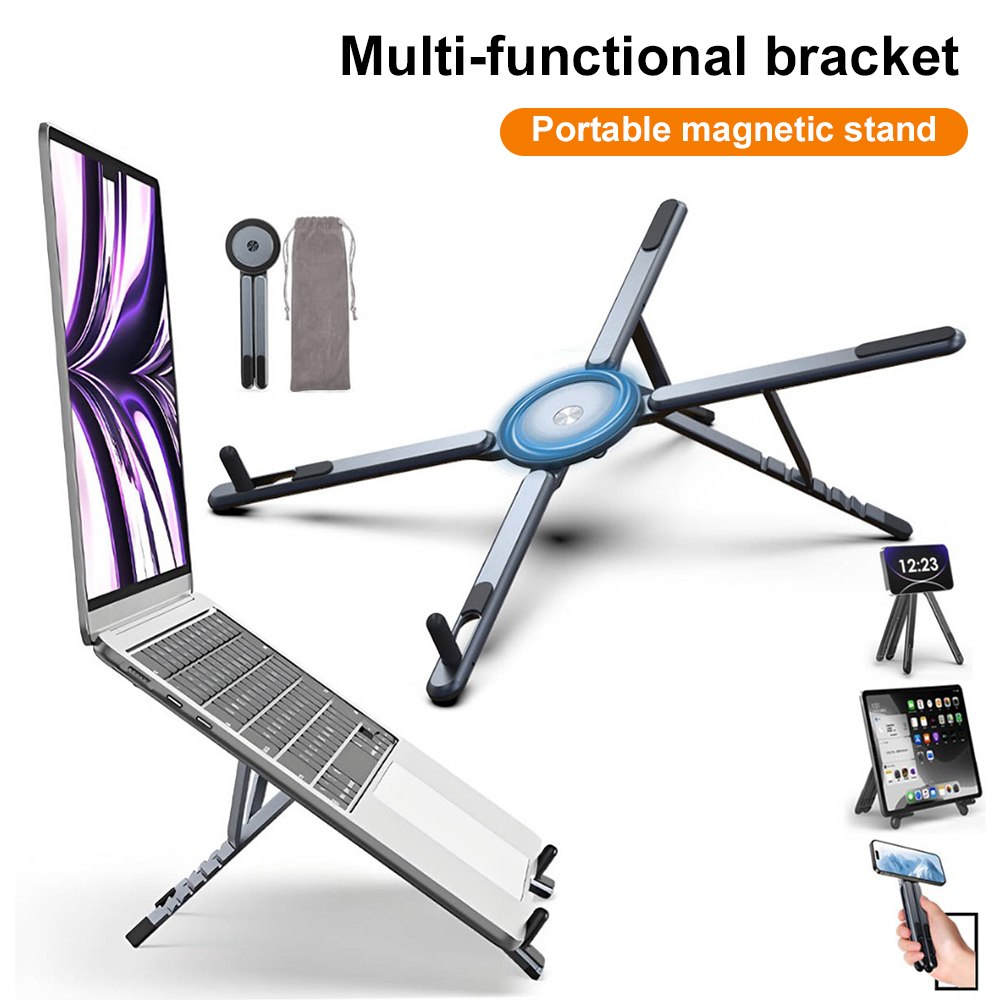 Portable Magnetic Phone Holder - đánh giá và giá Laptop Stand Foldable