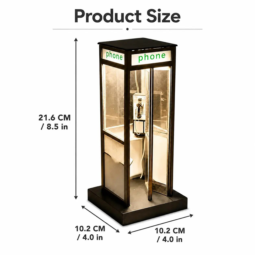 Retro Vintage Tall Phonebooth  - đánh giá và giá Home Office British
